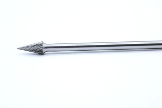 SM-5ML6 Long Shank Taper Double Cut Rotary Burr - M12.72206 for Deep Hole and Slope Work