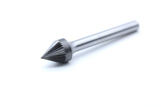 SJ-5M 60° Countersink Carbide Rotary Burr Single Fine Cut For Chamfer Hole Work
