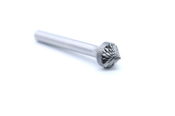SK-5M Countersink 90° Double Cut Carbide Burr - For Vertical Holes and Right‑Angle Chamfers
