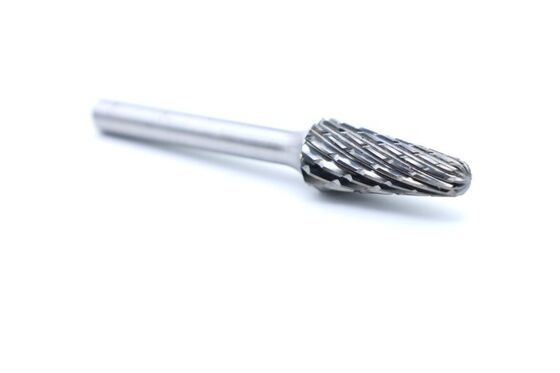 SL-4M Ball Nosed Cone Steel Cut Carbide Burr - L12.728 For Curved and Internal Steel Machining