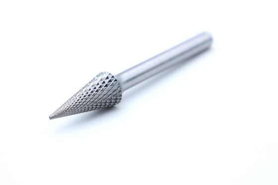 SM-5M Carbide Rotary Burr - M12.72206 Cone Shape Diamond Cut for Metal Working