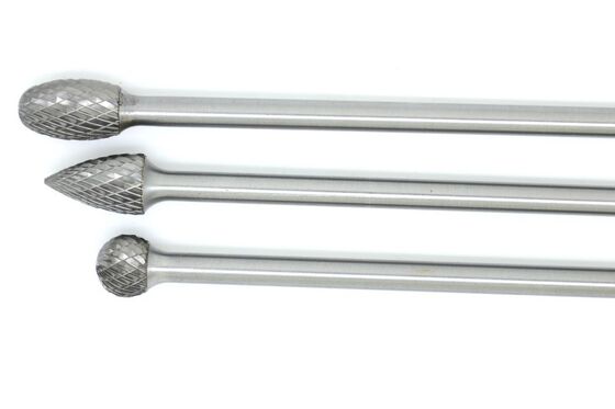 SD-3ML6 Heavy Duty Stainless Steel Burr Extended Shank YG7 Grade