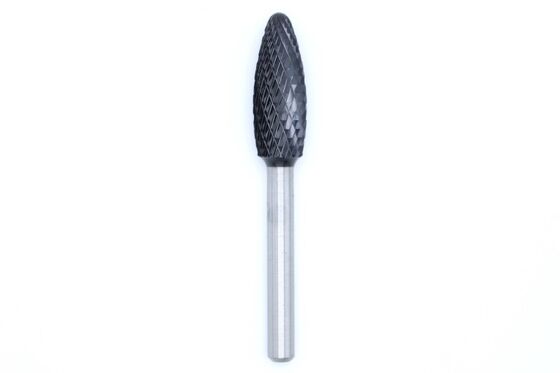SH-5M AlTiN-Coated Double Cut Carbide Burr Flame Shape for Metal and Casting Work