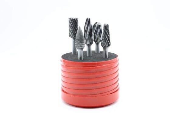 5-Piece Tungsten Carbide Rotary Burr Set with 12.7mm Cut Diameter and 6mm Shank for Multi-Material Work