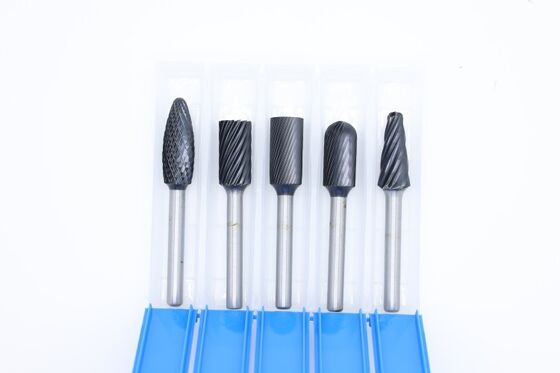 5-Piece AlTiN Coated Carbide Burr Set – Multi-Shape Kit for Hard Materials