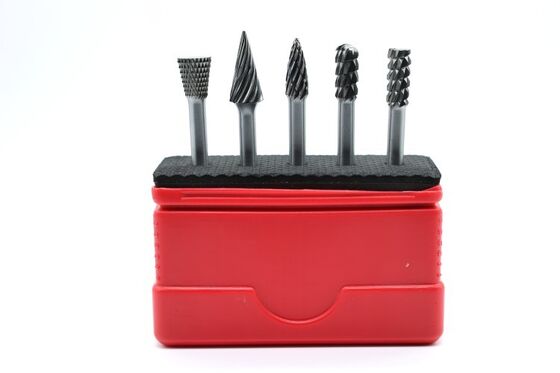 Tungsten Carbide Rotary Burr Set with Multi-Tooth Design and 6mm Shank for Metalworking