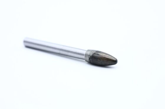 SH-2M Virgin Tungsten Carbide Silver Soldered Semi-Finished Carbide Burr Blank with 8mm Cut Diameter