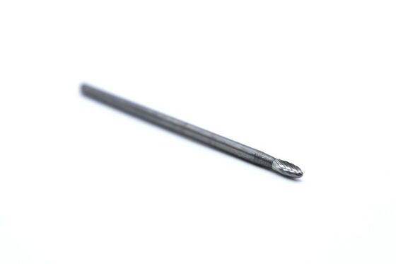 SE-41ML3 75mm OAL Single Cut Oval Profile Long Shank Carbide Burr for Concave and Curved Work