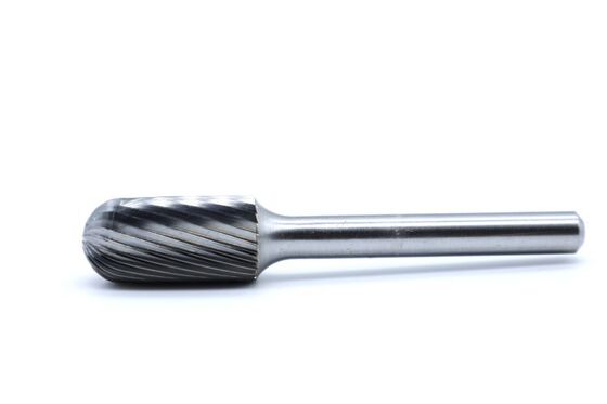 SC-5M YG8 Grade Tungsten Carbide Burr with Helical Flute Design for Precision Cast Iron Machining