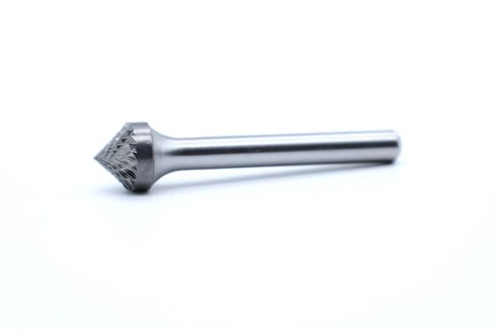 SK-5M Countersink 90° Double Cut Carbide Burr - For Vertical Holes and Right‑Angle Chamfers