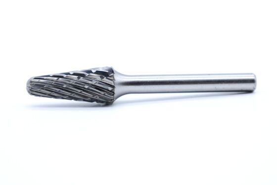SL-4M Ball Nosed Cone Steel Cut Carbide Burr - L12.728 For Curved and Internal Steel Machining