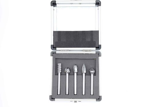 5 Piece Burr Tool Set Durable Design With Aluminum Packaging Case