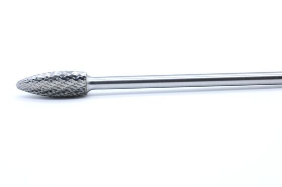 Cone Long Shank Carbide Burrs Heat Resistant SH-5ML6 For Curved Work