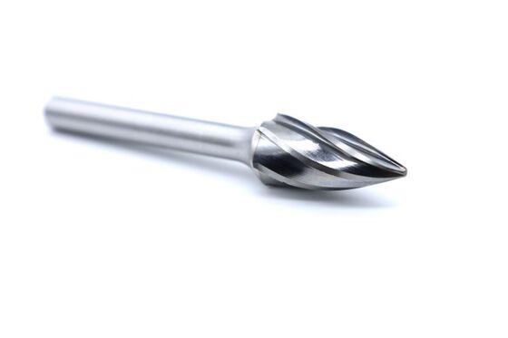 Wear Resistant Carbide Rotary Burrs Cone SG-5M With Wide Tooth Spacing Design