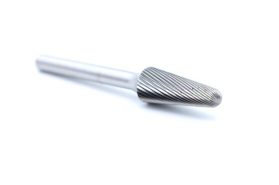 SL-4M Ball Nose Shape Single Fine Cut Carbide Burr - Designed for Contour Finishing and Detail Work