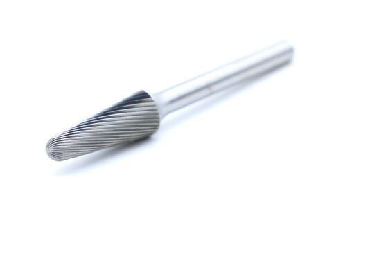 SL-4M Ball Nose Shape Single Fine Cut Carbide Burr - Designed for Contour Finishing and Detail Work