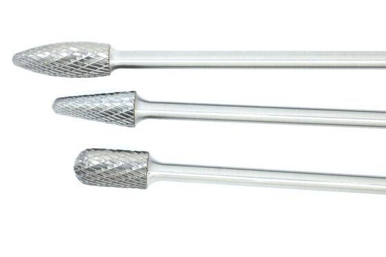 SC-3ML6 Long Reach Carbide Burr Set Deep Narrow Slot Precision Machining