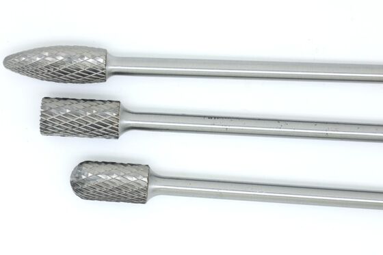 SC-3ML6 Long Reach Carbide Burr Set Deep Narrow Slot Precision Machining