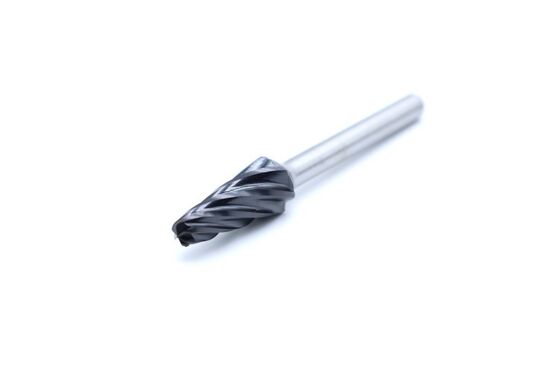 SL‑4M AlTiN Coated Ball Nosed Cone Aluminum Cut Carbide Burr For Aluminum Curved