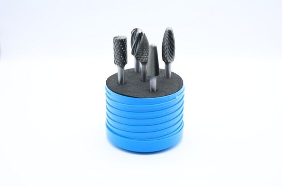 5-Piece Carbide Rotary Burr Set with 12.7mm Cut Diameter and 6mm Shank for Multi-Material Work
