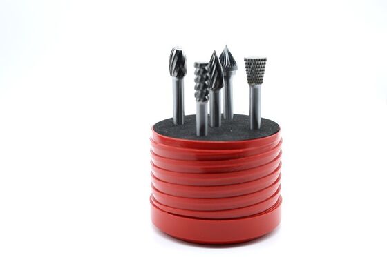 5-Piece Carbide Rotary Burr Set with Multi-Shape and Cut for Roughing Tasks - 6mm Shank Tungsten Carbide Burrs Kit