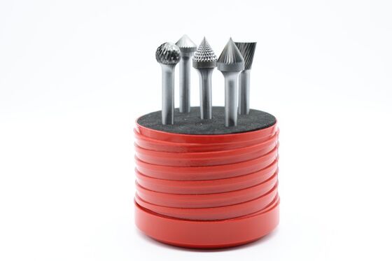 5-Piece Multi-Shape Carbide Rotary Burr Set with 12.7mm Cut Diameter for Metalworking