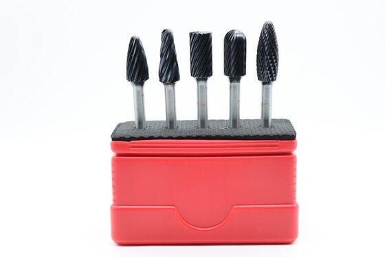 AlTiN-Coated Multi-Shape Multi-Tooth Carbide Rotary Burr Set for General Metalwork
