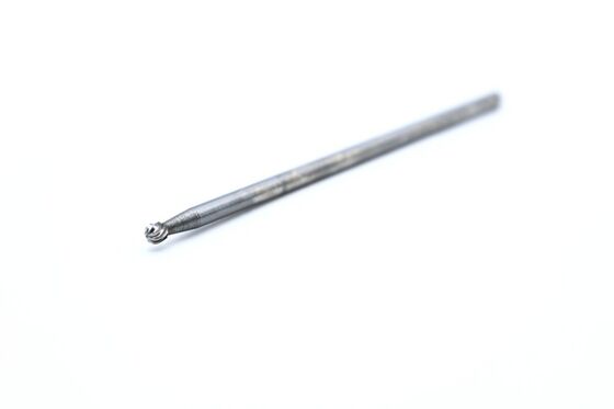 SD-42ML3 Single Cut Carbide Rotary Burr with 3mm Shank Diameter and 75mm Overall Length for Deep Cavities