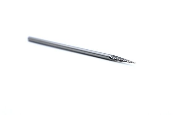 SM-42ML3 Solid Carbide Rotary Burr with 75mm OAL Single Cut for Slope Work in Tungsten Carbide